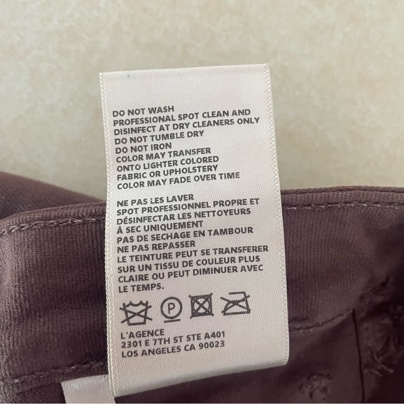 L'Agence Margot High Rise Mahogany Coated Skinny Jeans 37564 - Picture 10 of 13